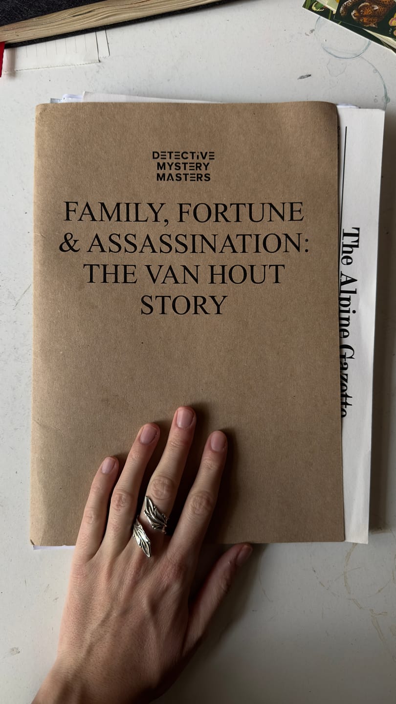 Customer photo review of CASE #1 Family, Fortune, & Assassination: The Van Hout Story