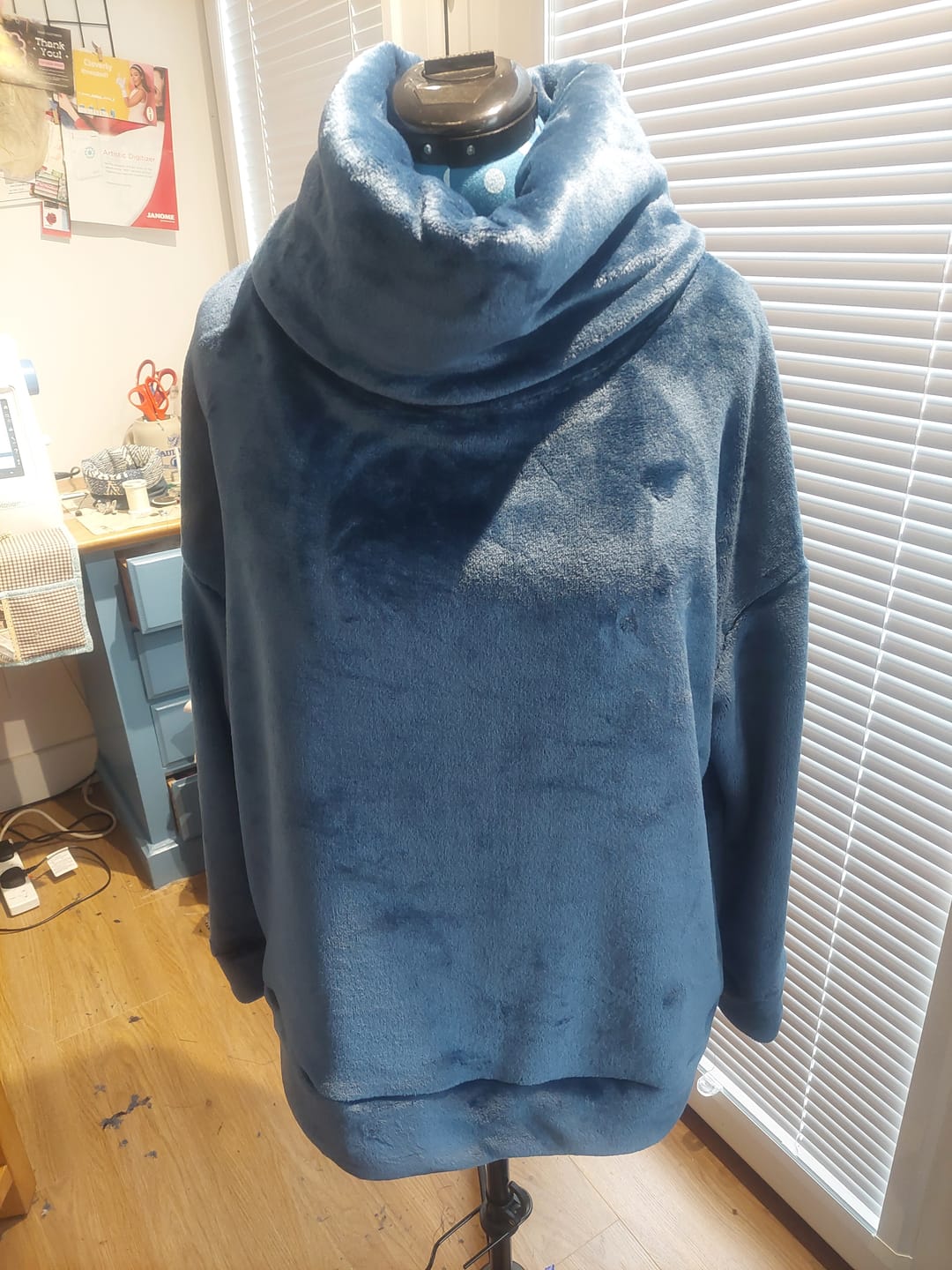 Customer photo review of Plain Cuddle Fleece Fabricy