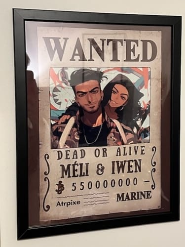 Customer photo review of Portrait manga personnalisé | One Piece