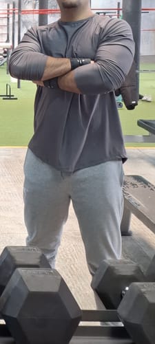 Customer photo review of Training Long Sleeve - Oxford Gray