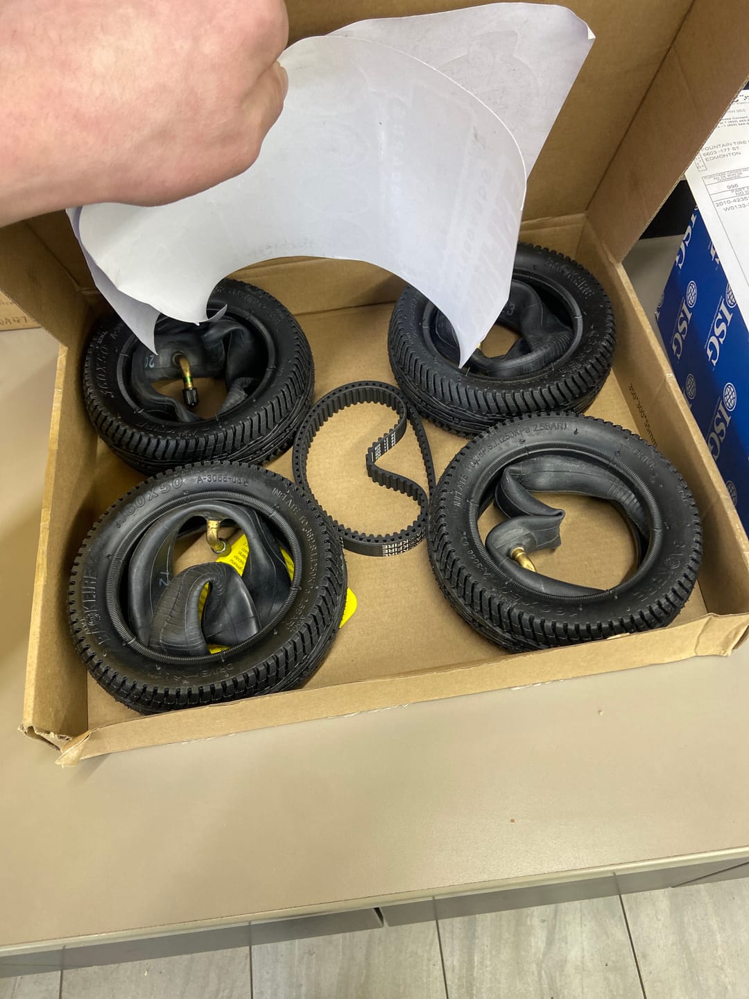 Customer photo review of Backfire Hammer 160mm Pneumatic Tires and Parts