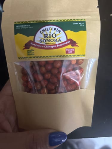 Reseña con foto de un cliente sobre Chile Chiltepín