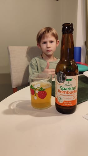 Customer photo review of ABAVAS SPARKFUL Kombuča ar cidoniju un ingveru, bezalkoholisks