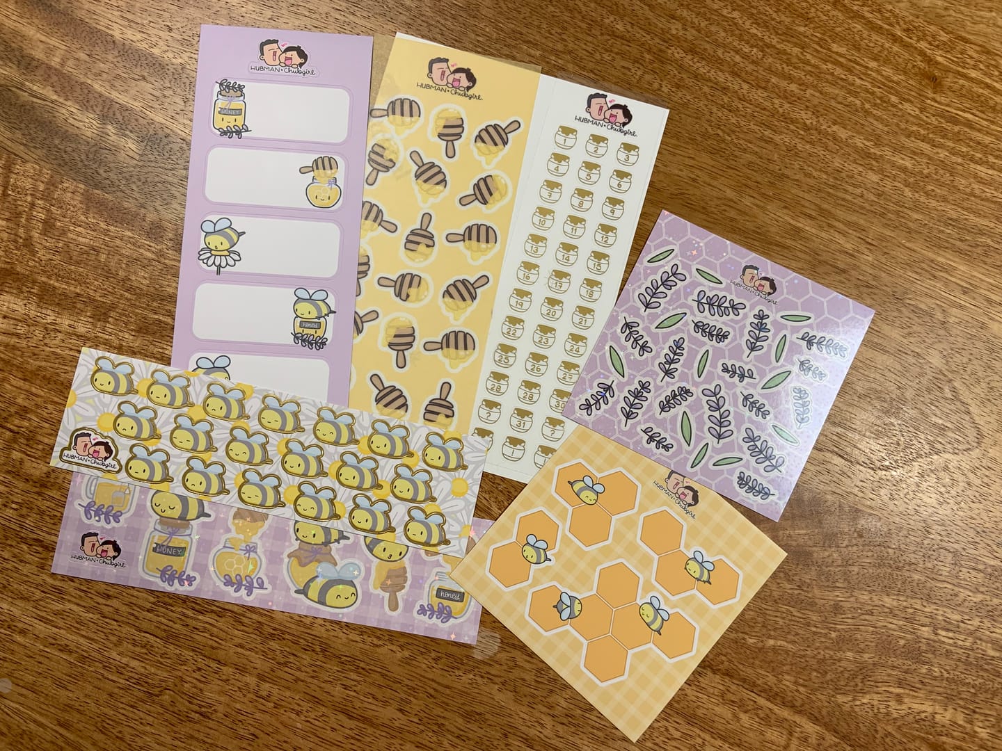Customer photo review of Honey Lavender Variety Sticker Pack
