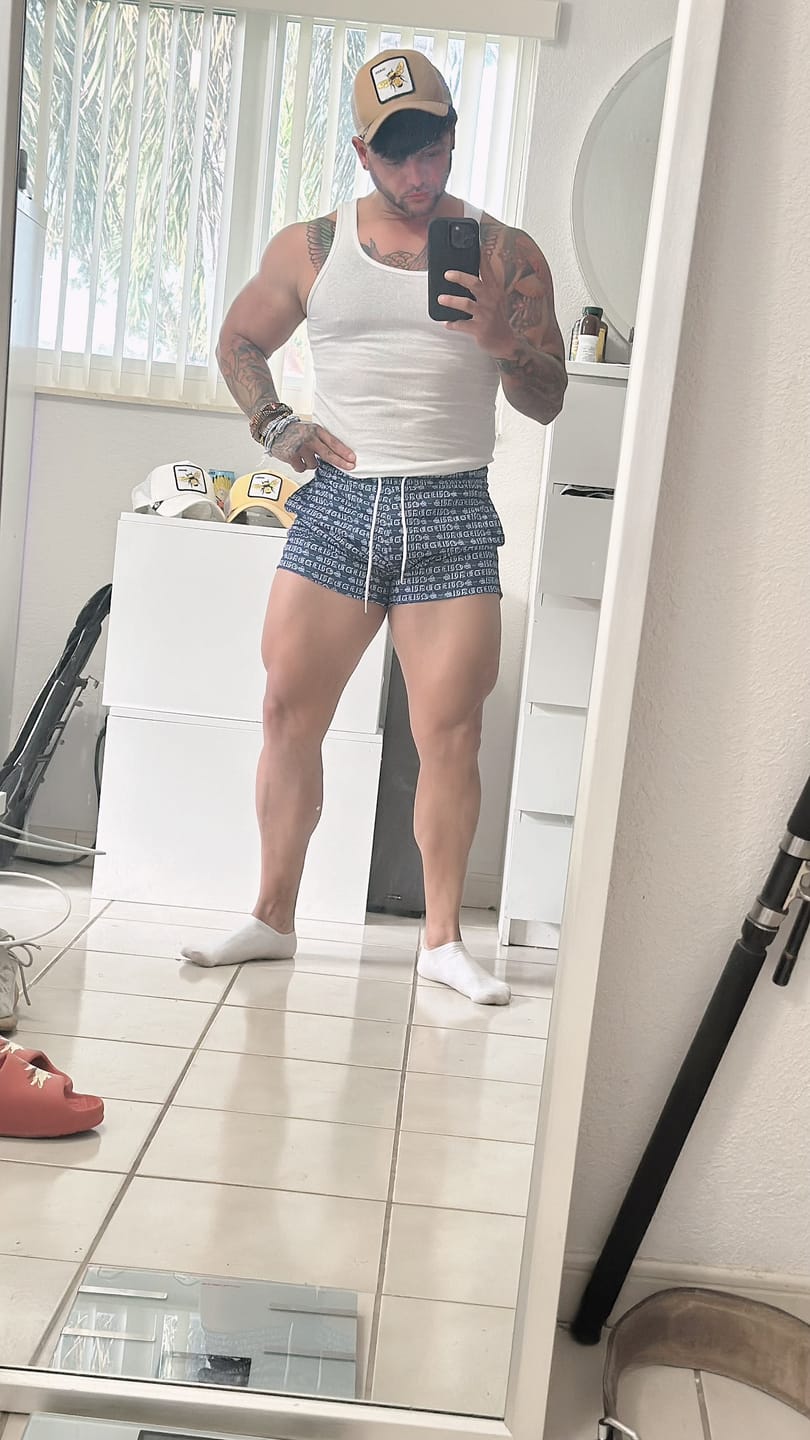 Customer photo review of SquidHaus 4in inseam UNC Blue