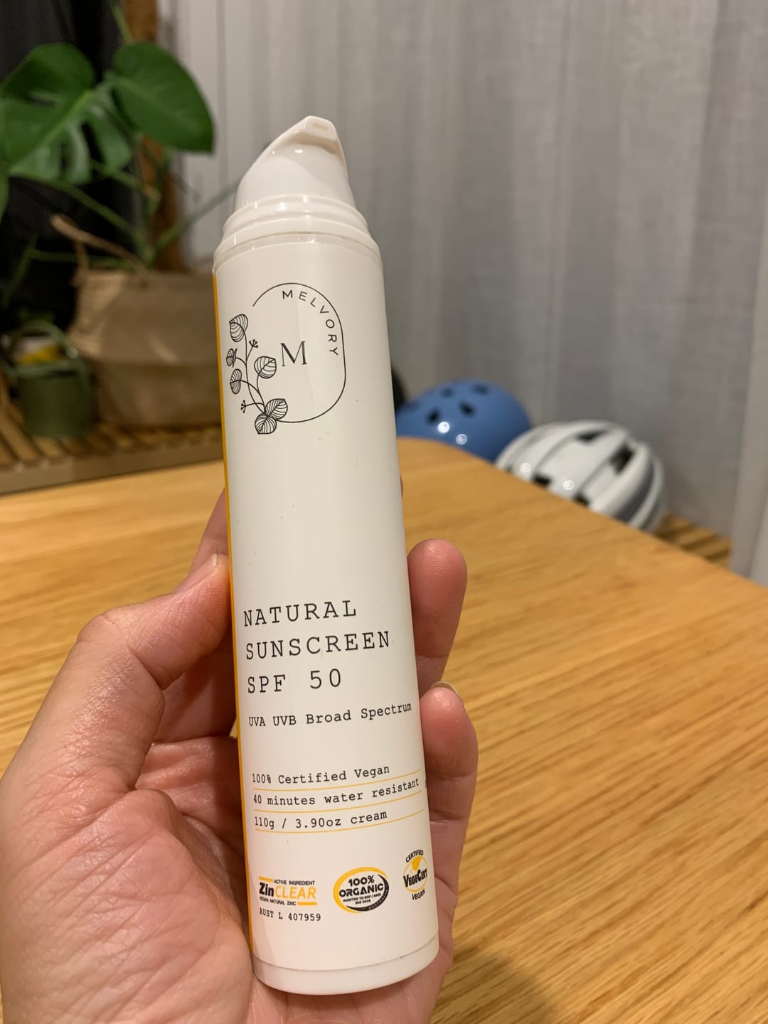 Customer photo review of Natural Sunscreen SPF 50