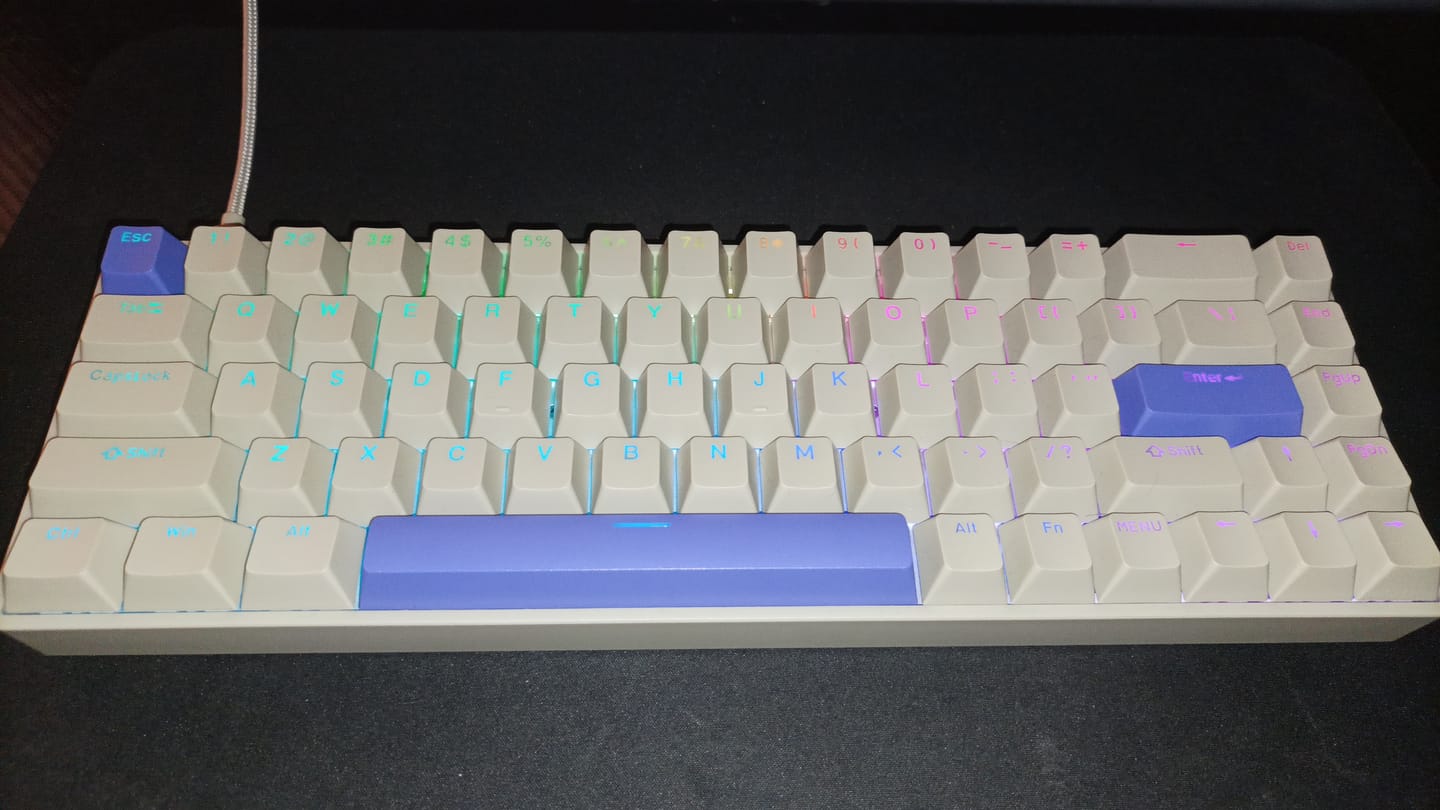 Customer photo review of DrunkDeer G65 - Wired Actuation-Distance-Adjustable Magnetic Switch Gaming Keyboard