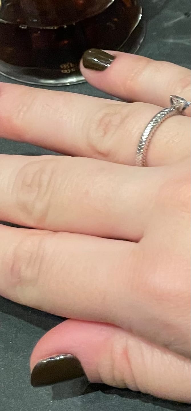 Customer photo review of Smalto Semipermanente LCI -  Cioccolato