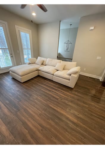Customer photo review of COZY COLLECTION PLUSH MODULAR 4 PIECE SECTIONAL