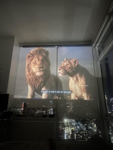 Customer photo review of Full HD Mini Portable Projector