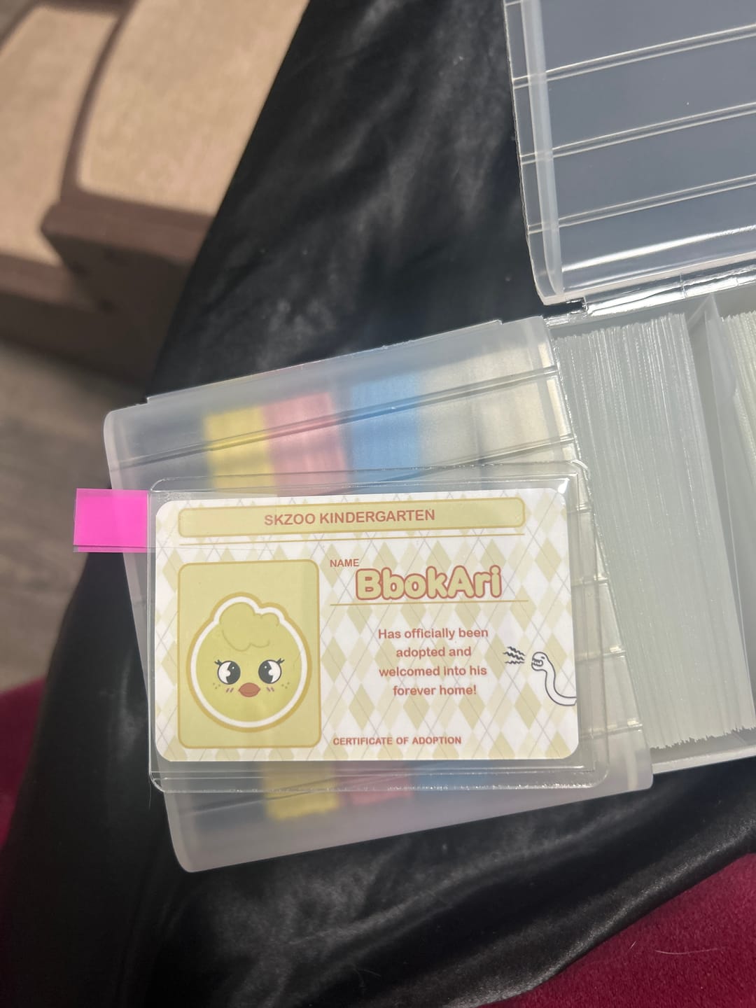 Customer photo review of PREMIUM CLEAR PHOTOCARD TOPLOADER