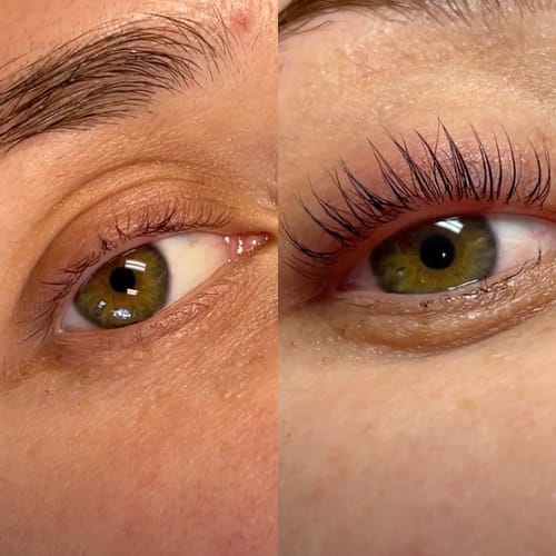 Customer photo review of LASH & BROW LIFT KIT