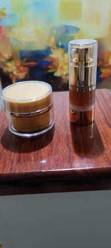 Customer photo review of KIT CONTORNOS DE OJOS DíA EFECTO FRÍO Y NOCHE CON CAFEÍNA