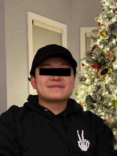 Customer photo review of Big Black Dad Hat