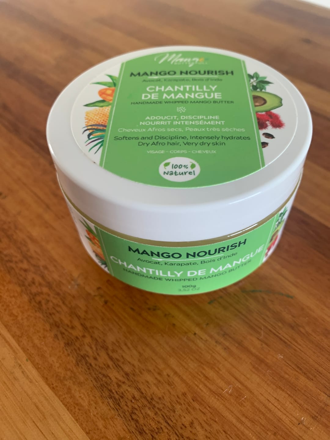 Customer photo review of Chantilly de Mangue NOURISH