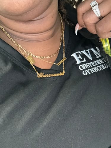 Customer photo review of Personalized Name Necklace
