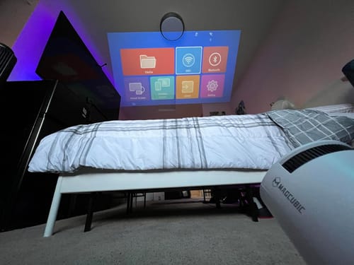 Customer photo review of Full HD Mini Portable Projector
