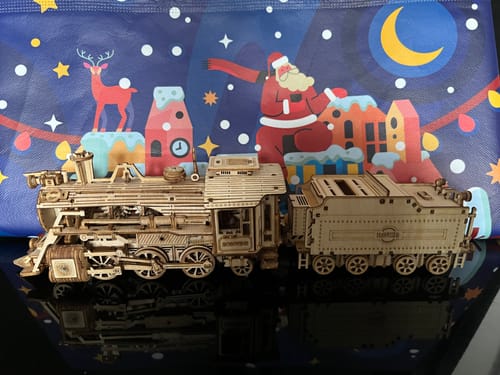 Customer photo review of Set di puzzle modello meccanico in legno super