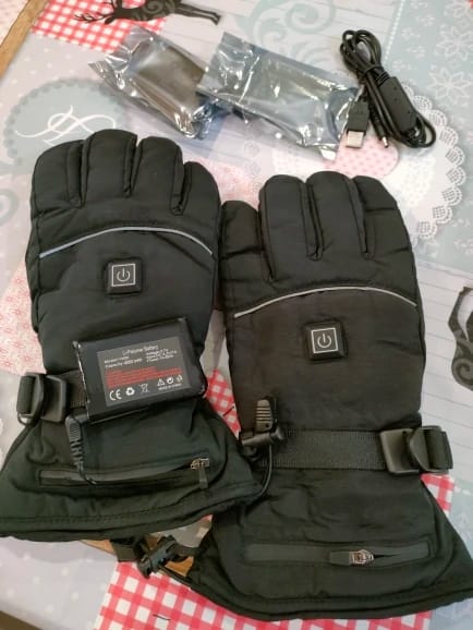 Customer photo review of Heated Riding Gloves