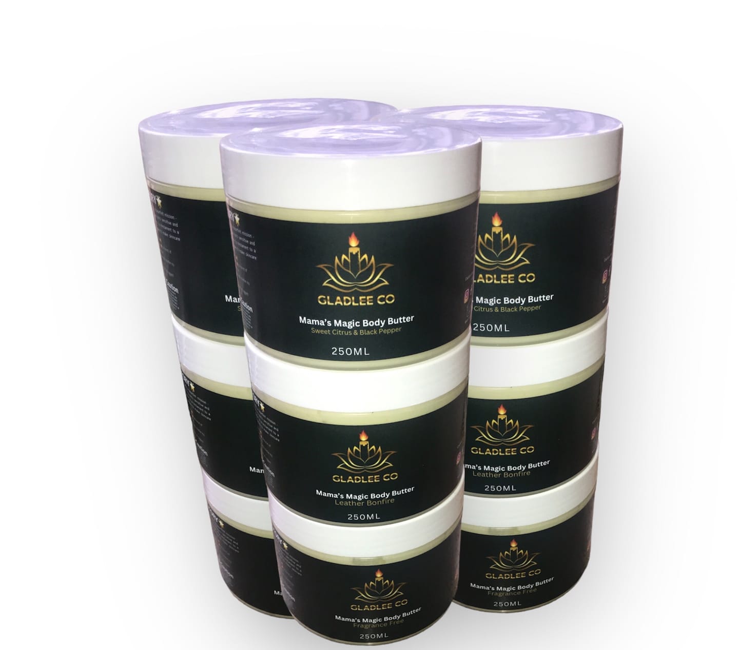Customer photo review of 250 g Cosmetic Jar (85 mm neck) - Natural with Black Lid