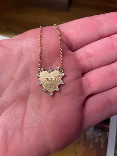 Customer photo review of EXCLUSIVE PRE-ORDER: Heart of Trust Necklace - Gold