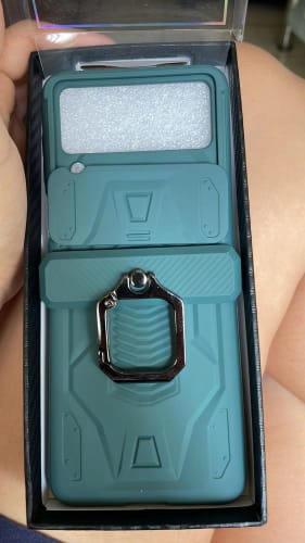 Customer photo review of Anti-Spy Magnetic Hinge All-Package Case For Samsung Galaxy Z Flip 4 Case Back Slide Camera Protection Hard Cover For Galaxy Z Flip3