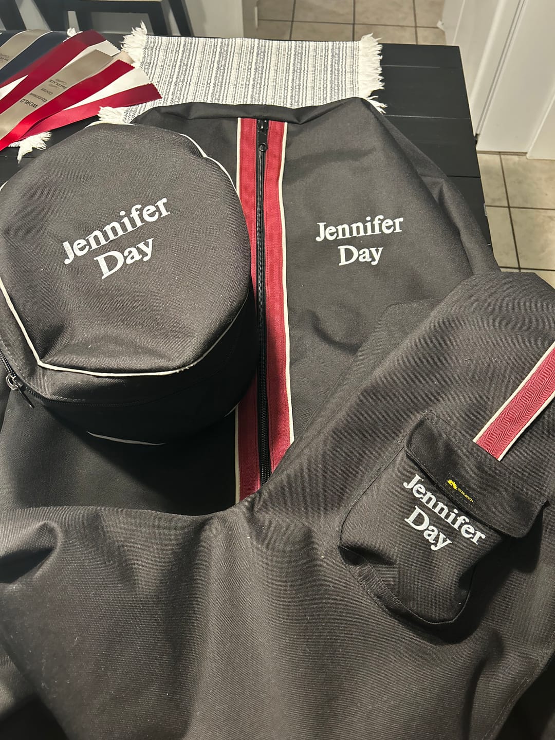 Customer photo review of Custom Deluxe Garment Bag