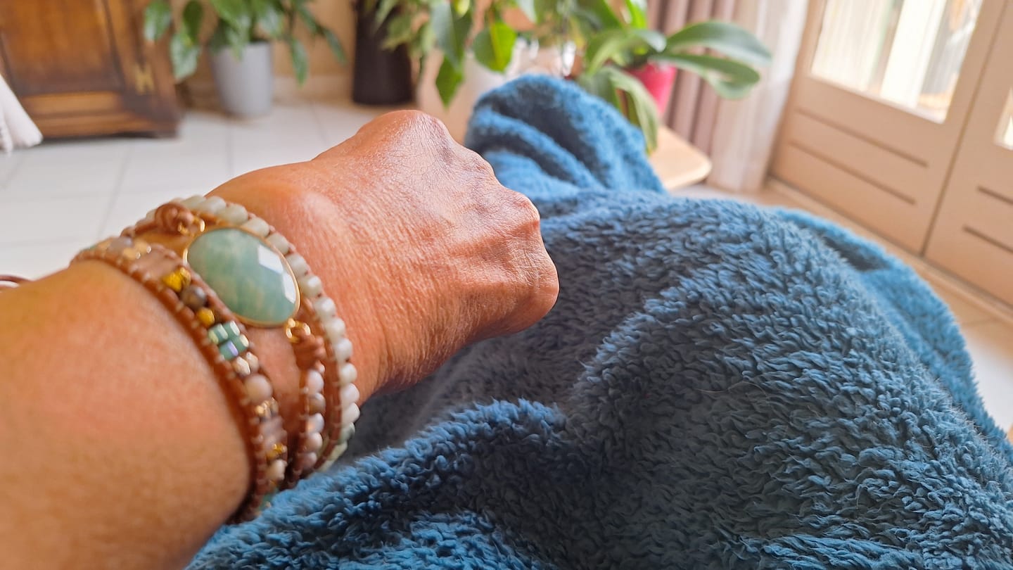 Customer photo review of Bracelet Wrap "Douceur & Apaisement" en Amazonite