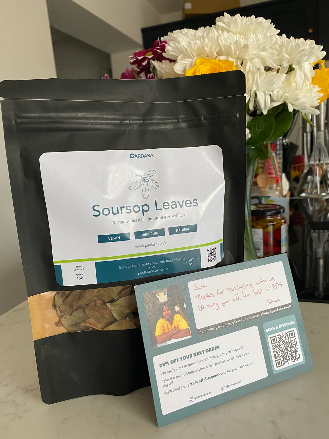 Customer photo review of Soursop Leaves