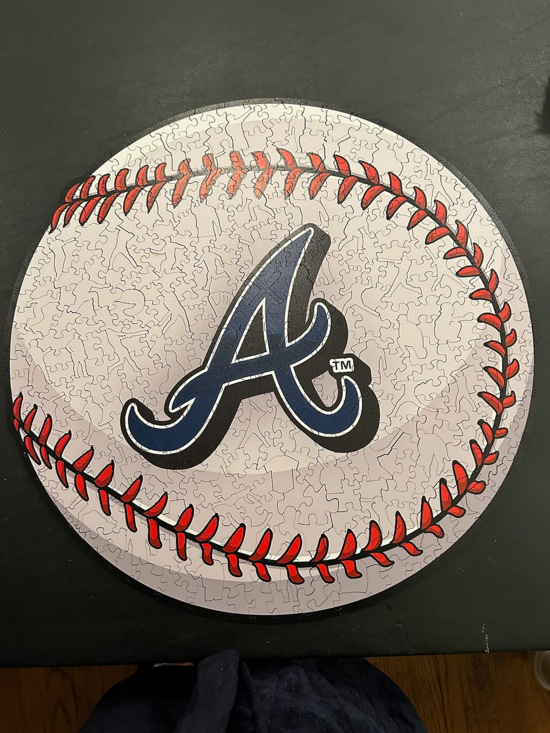 Customer photo review of Atlanta Braves™ - Wooden Puzzle