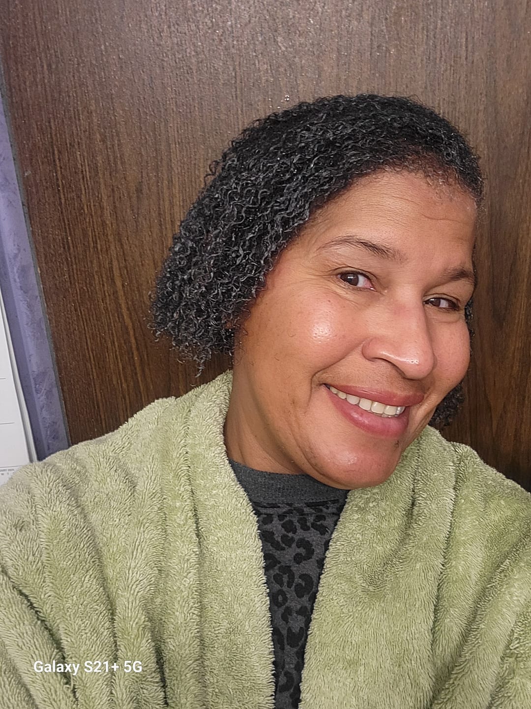 Customer photo review of Wash and Go System with Heavy Hold for Curly Hair