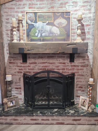 Customer photo review of Distressed Mantels