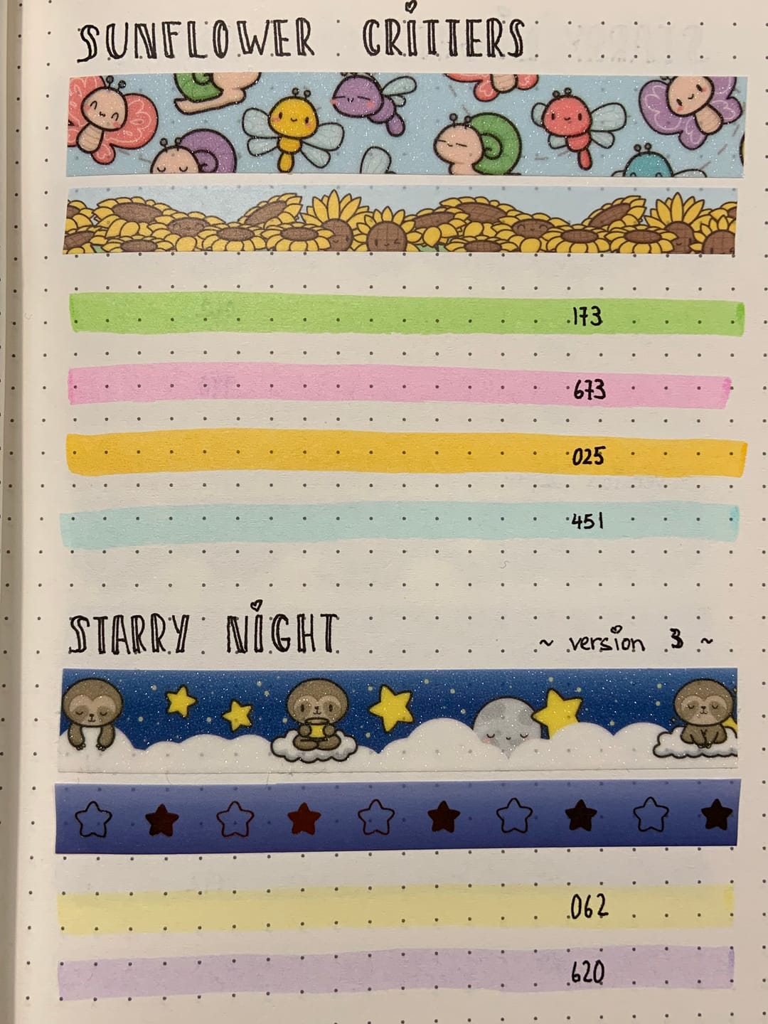 Customer photo review of Sunflower Critters Washi Tape (Set of 2)