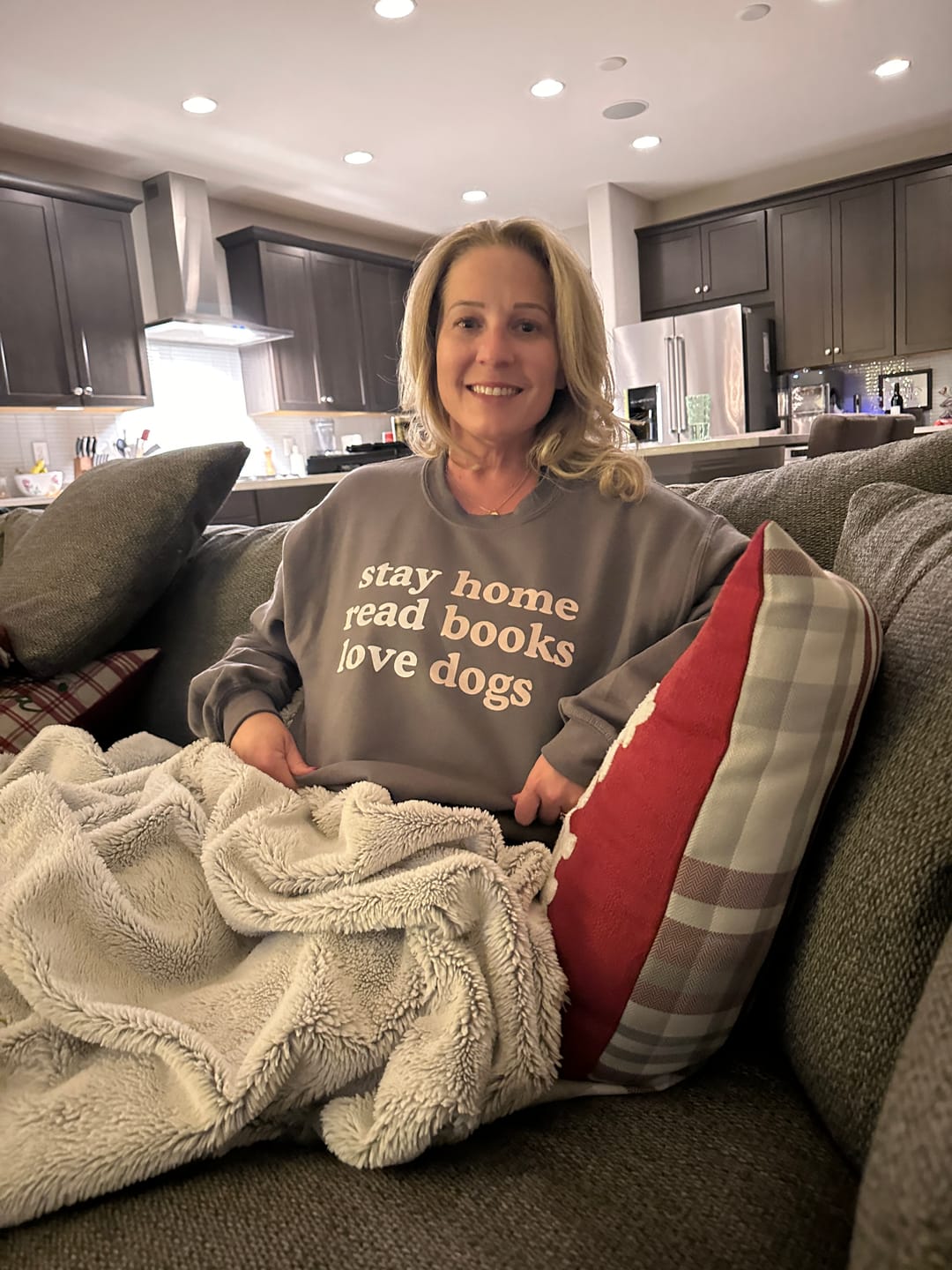 Customer photo review of Stay Home Read Books Love Dogs
