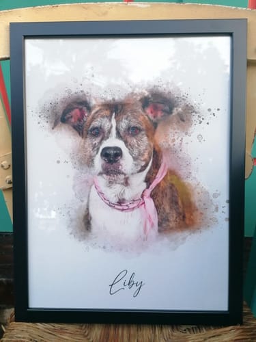 Customer photo review of Πορτραίτο Κατοικίδιου - Νερομπογιά