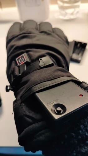 Customer photo review of Heated Riding Gloves