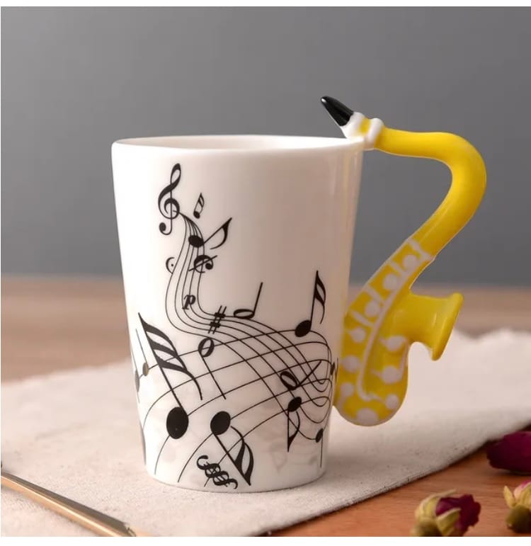 Customer photo review of Originelle Tasse – Saxophon