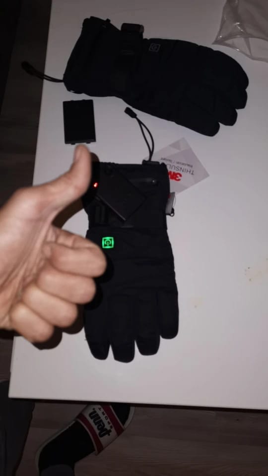 Customer photo review of Heated Riding Gloves