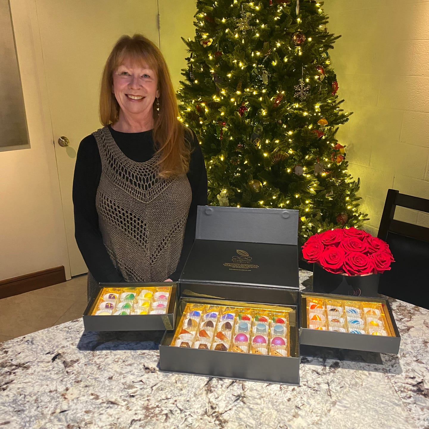 Customer photo review of Deluxe Chocolate Gift Box