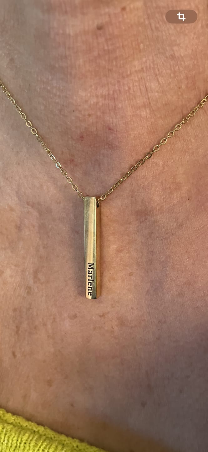 Customer photo review of Personalisierbare Barrenkette