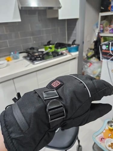 Customer photo review of Heated Riding Gloves