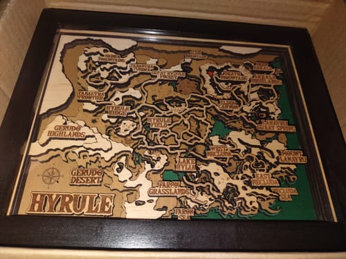 Customer photo review of THE HYRULE 3D MAP