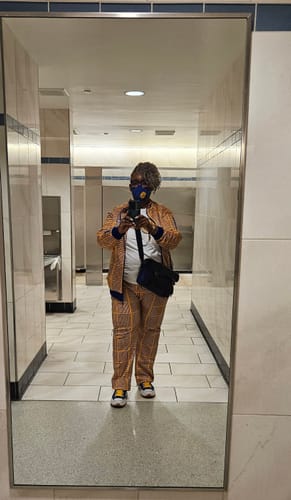 Customer photo review of SGRHO Houndstooth Track Pants
