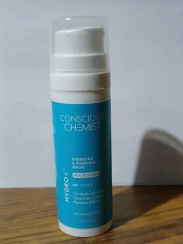 Customer photo review of 1% Multi-Molecular Hyaluronic Acid Serum | Hydrating & Plumping Serum | Ceramide Complex