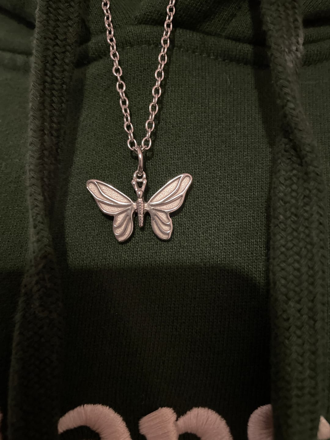 Customer photo review of BUTTERFLY PENDANT