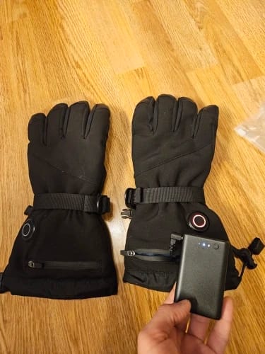 Customer photo review of Heated Riding Gloves