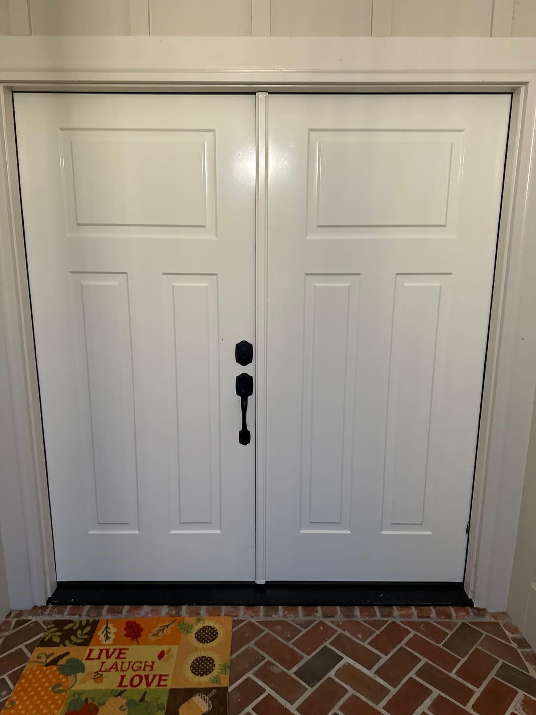 Customer photo review of Smooth Fiberglass Entry Door Slab (6 Panel) - SLAB ONLY