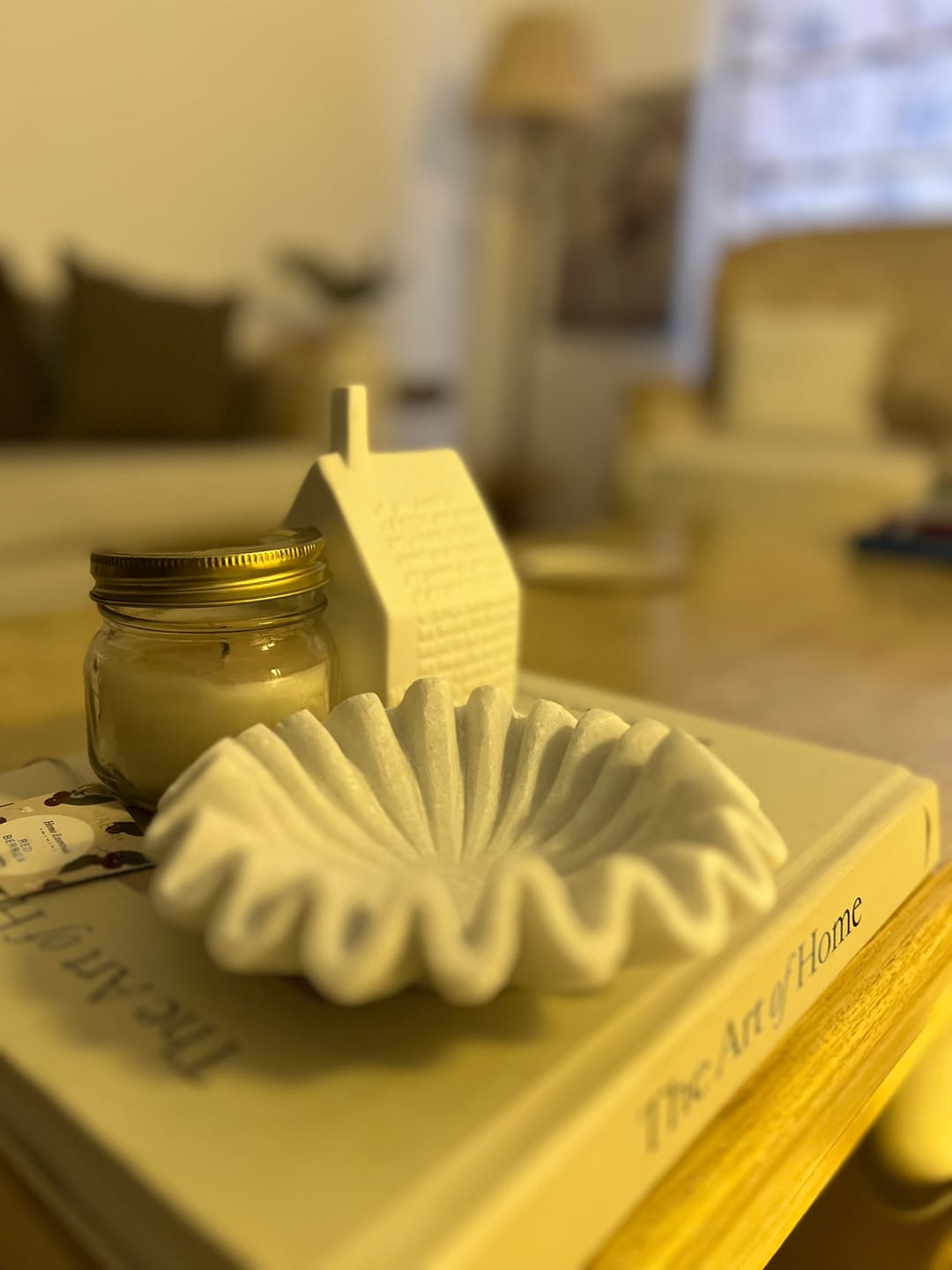 Customer photo review of The Fluted Marble Bowl