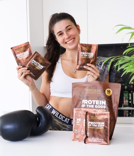 Customer photo review of Protein of the Gods Fully Loaded - 20 Serves