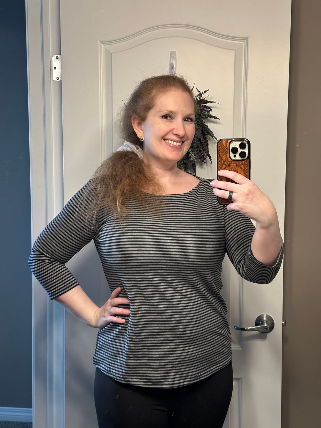 Customer photo review of *Freshly Baked* Boatneck Top - Boxing Week